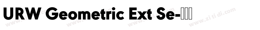 URW Geometric Ext Se字体转换